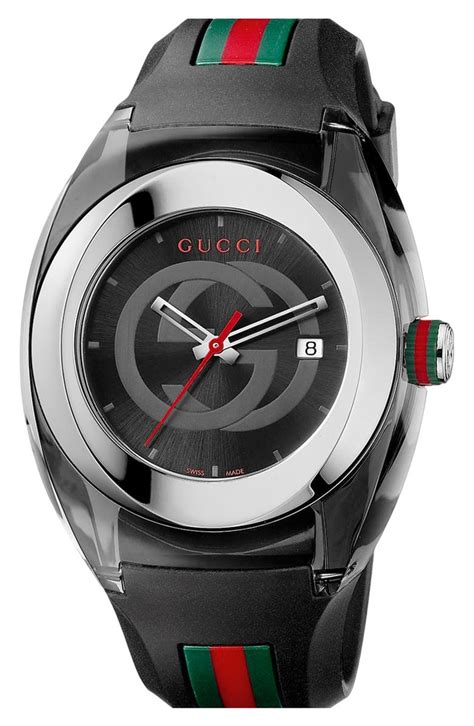 46mm gucci sync xxl sport watch w rubber strap blue|Gucci Unisex Sync Rubber Strap Sport Watch, 46mm.